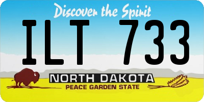 ND license plate ILT733