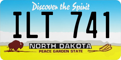 ND license plate ILT741