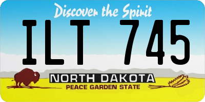 ND license plate ILT745