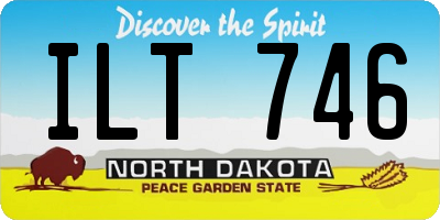 ND license plate ILT746