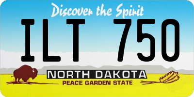 ND license plate ILT750