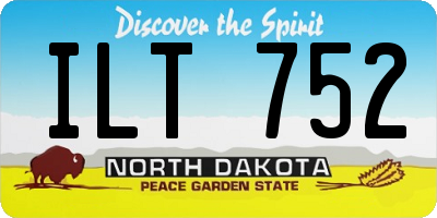 ND license plate ILT752