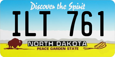 ND license plate ILT761