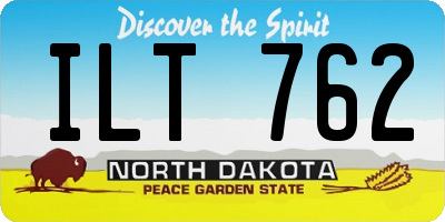 ND license plate ILT762