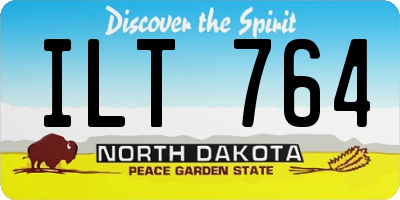 ND license plate ILT764
