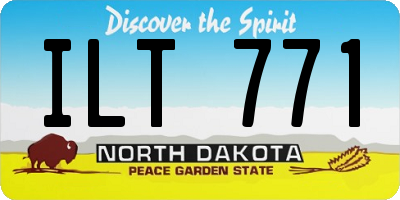 ND license plate ILT771