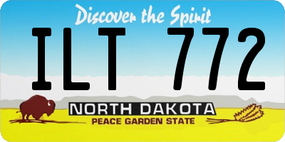 ND license plate ILT772