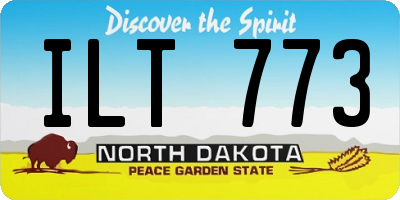ND license plate ILT773