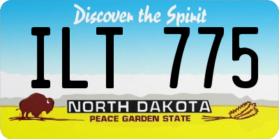 ND license plate ILT775