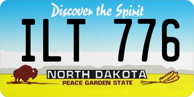 ND license plate ILT776