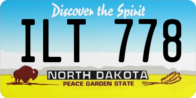 ND license plate ILT778