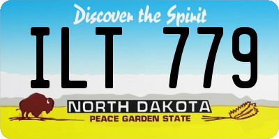 ND license plate ILT779