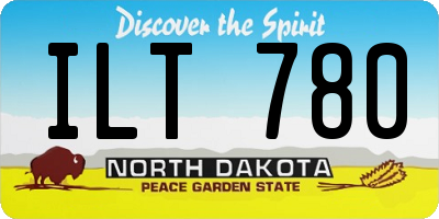 ND license plate ILT780