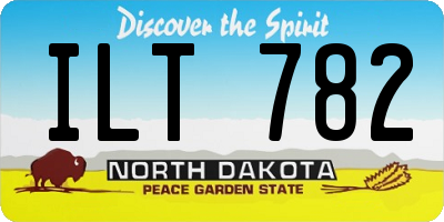 ND license plate ILT782