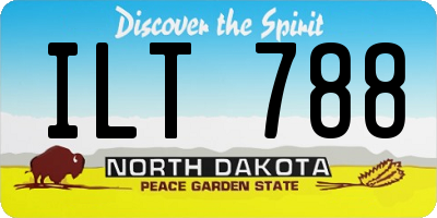 ND license plate ILT788