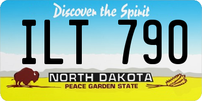 ND license plate ILT790