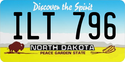 ND license plate ILT796