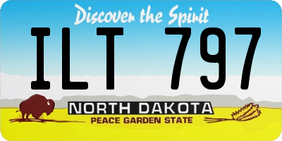 ND license plate ILT797