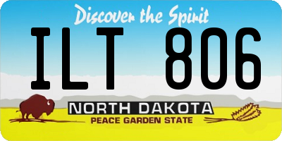 ND license plate ILT806