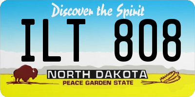 ND license plate ILT808