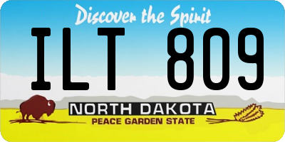 ND license plate ILT809