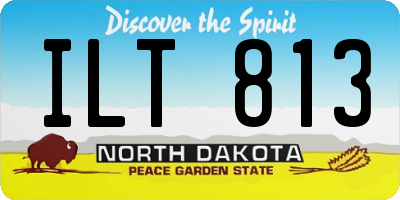 ND license plate ILT813