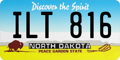 ND license plate ILT816