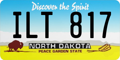 ND license plate ILT817