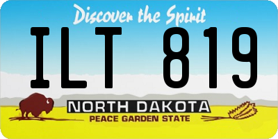 ND license plate ILT819