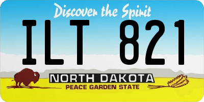 ND license plate ILT821