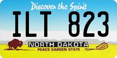 ND license plate ILT823