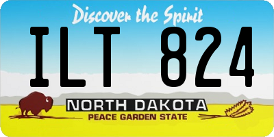 ND license plate ILT824