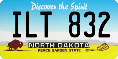 ND license plate ILT832