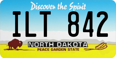 ND license plate ILT842