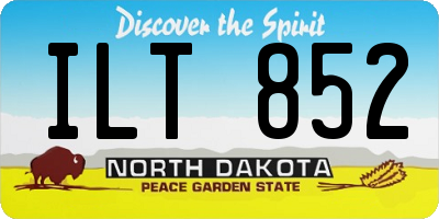 ND license plate ILT852