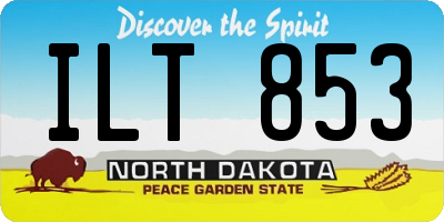 ND license plate ILT853