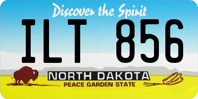 ND license plate ILT856