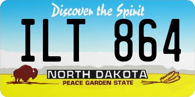 ND license plate ILT864