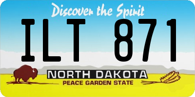 ND license plate ILT871