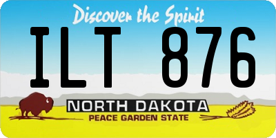 ND license plate ILT876