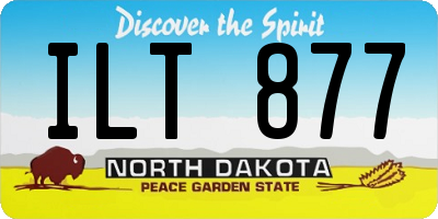 ND license plate ILT877