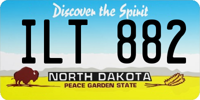 ND license plate ILT882