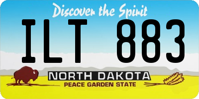 ND license plate ILT883