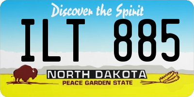 ND license plate ILT885