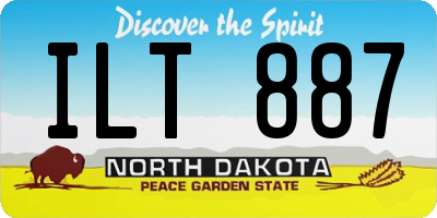 ND license plate ILT887