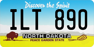 ND license plate ILT890