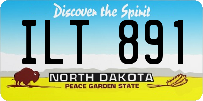 ND license plate ILT891