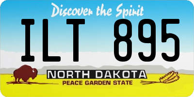 ND license plate ILT895