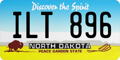 ND license plate ILT896