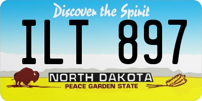 ND license plate ILT897